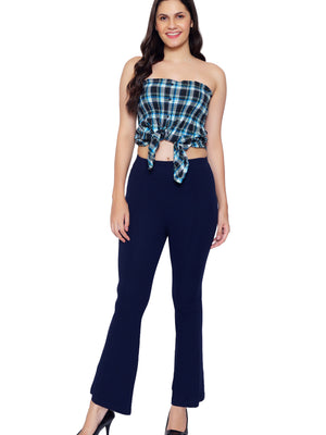 Women's Navy Bootcut Trouser