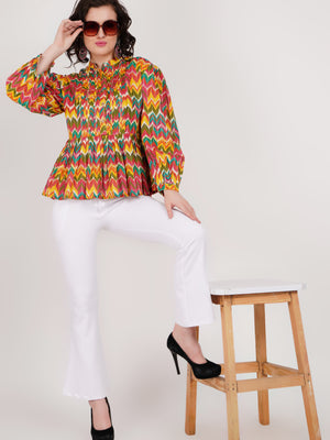 White Flared Trouser